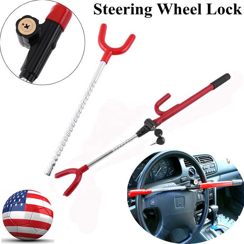Loveyoung AY-SL1017 Red Car Steering Wheel Lock - Anti-Theft Security System
