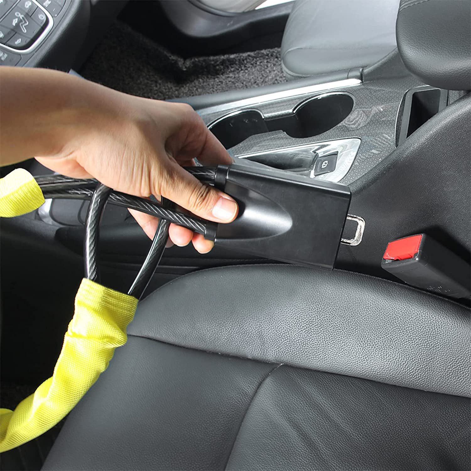 Loveyoung AY-SL1040 Anti-Theft Steering Wheel Lock | Universal Car Security Device | Steel Construct